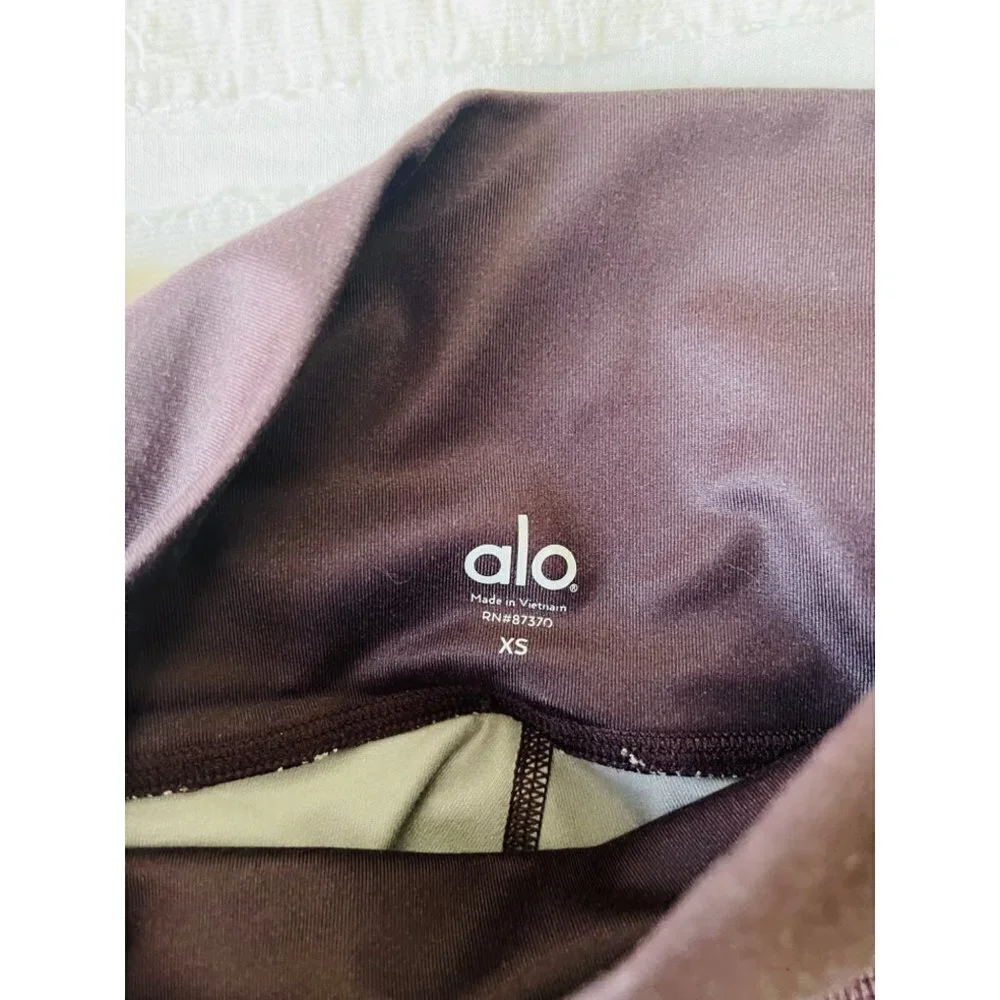 ALO High waisted Airbrushed Cropped Leggings SZ XS